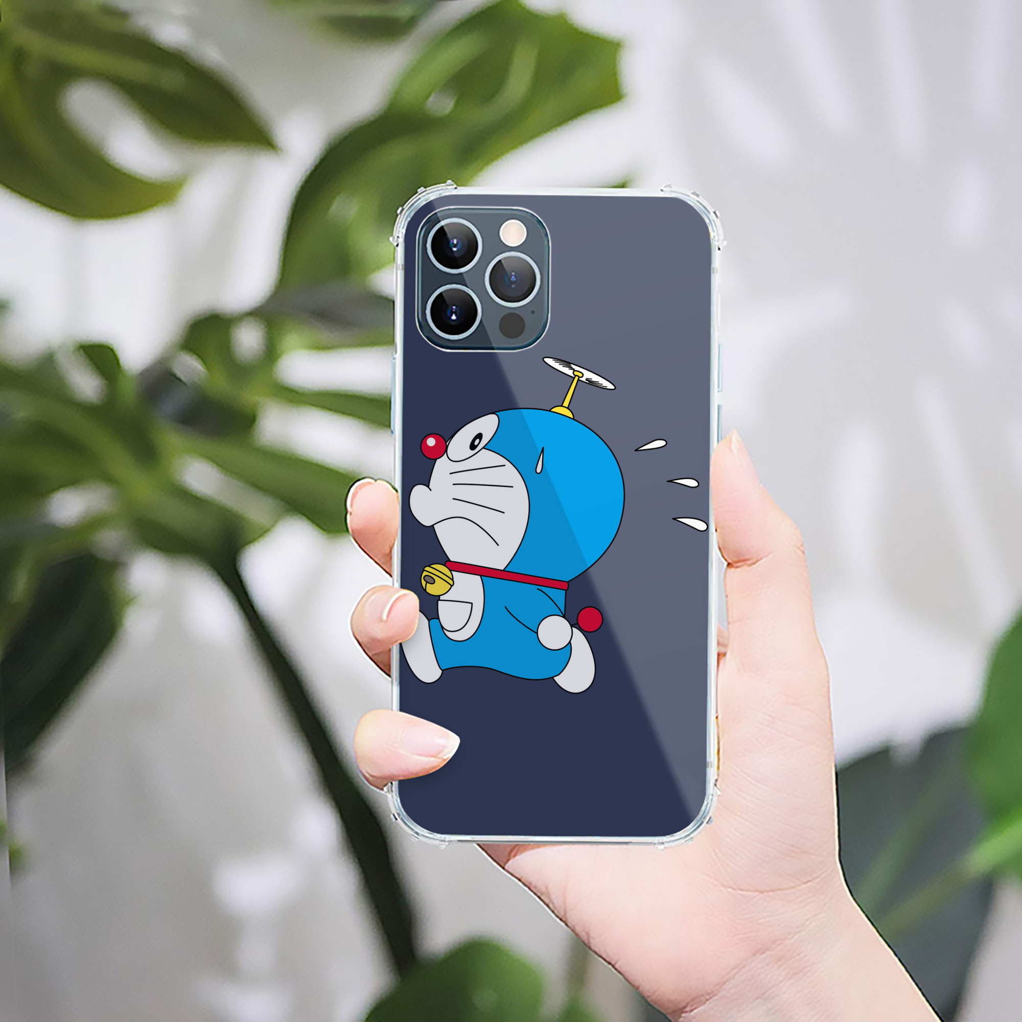 （画像用） ドラえもん Doraemon 【iPhone 12シリーズ対応】透明スマホケース（クリアソフトケース）